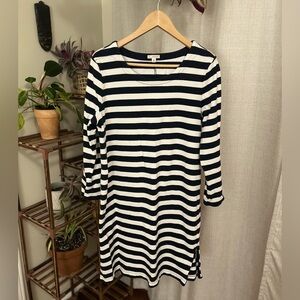 GAP Navy and White Striped Dress